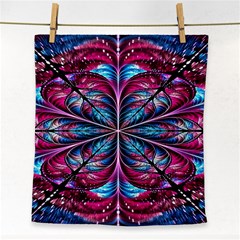 Fractal Flower Face Towel by Sparkle