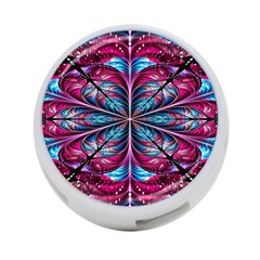 Fractal Flower 4-port Usb Hub (one Side) by Sparkle