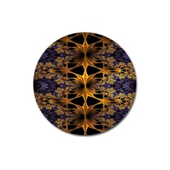 Fractal Flower Magnet 3  (round)