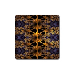 Fractal Flower Square Magnet