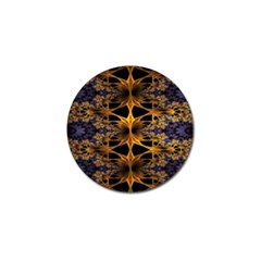 Fractal Flower Golf Ball Marker (4 Pack)