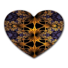 Fractal Flower Heart Mousepads by Sparkle