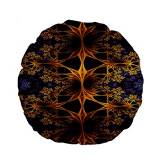 Fractal Flower Standard 15  Premium Round Cushions