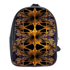 Fractal Flower School Bag (xl) by Sparkle