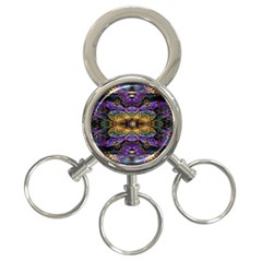 Fractal Illusion 3-ring Key Chain by Sparkle