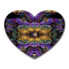 Fractal Illusion Heart Mousepads by Sparkle