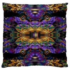 Fractal Illusion Large Cushion Case (one Side) by Sparkle