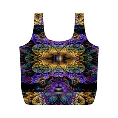 Fractal Illusion Full Print Recycle Bag (m) by Sparkle