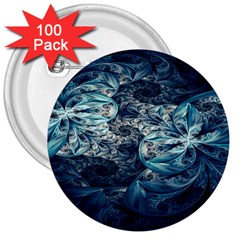 Fractal Swings 3  Buttons (100 Pack)  by Sparkle