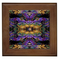 Fractal Illusion Framed Tile by Sparkle