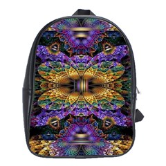 Fractal Illusion School Bag (xl) by Sparkle