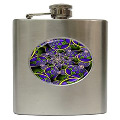 Fractalbubbles Hip Flask (6 Oz) by Sparkle