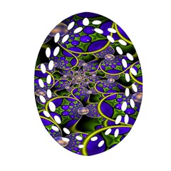 Fractalbubbles Ornament (oval Filigree) by Sparkle