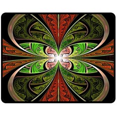 Fractal Design Double Sided Fleece Blanket (medium)  by Sparkle