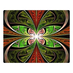 Fractal Design Double Sided Flano Blanket (large)  by Sparkle