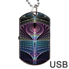 Fractal Design Dog Tag Usb Flash (two Sides) by Sparkle