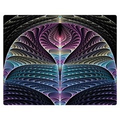 Fractal Design Double Sided Flano Blanket (medium)  by Sparkle