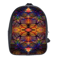 Fractal Flower School Bag (xl) by Sparkle