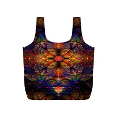 Fractal Flower Full Print Recycle Bag (s) by Sparkle