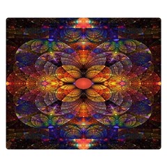 Fractal Flower Double Sided Flano Blanket (small)  by Sparkle