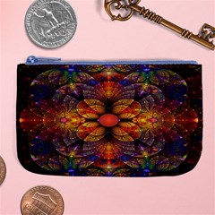 Fractal Flower Large Coin Purse by Sparkle