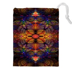 Fractal Flower Drawstring Pouch (5xl) by Sparkle