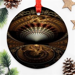 Fractal Illusion Round Ornament (two Sides)