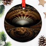 Fractal Illusion Round Ornament (Two Sides) Back