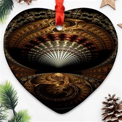 Fractal Illusion Heart Ornament (two Sides) by Sparkle