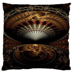 Fractal Illusion Large Cushion Case (one Side) by Sparkle