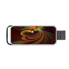 Fractal Illusion Portable Usb Flash (one Side) by Sparkle