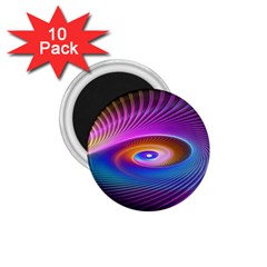 Fractal Illusion 1 75  Magnets (10 Pack)  by Sparkle