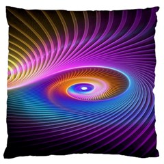 Fractal Illusion Large Cushion Case (one Side) by Sparkle