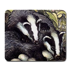 As Rare As Badgers Eggs - By Larenard Large Mousepads by LaRenard