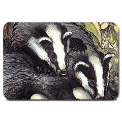 As Rare As Badgers Eggs - By Larenard Large Doormat 