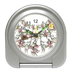 Lady Of The Flowers - By Larenard Travel Alarm Clock