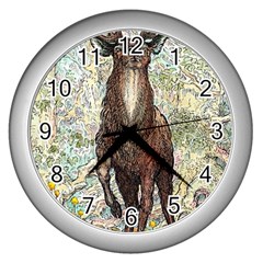 King Of The Forest - By Larenard Wall Clock (silver) by LaRenard