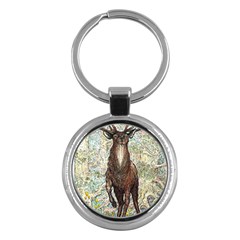 King Of The Forest - By Larenard Key Chain (round)