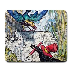 Lil Friend - Giving Directions - By Larenard Large Mousepads by LaRenard