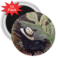 Lil Friend - Summertime - By Larenard 3  Magnets (10 Pack) 