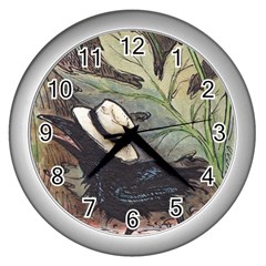 Lil Friend - Summertime - By Larenard Wall Clock (silver) by LaRenard