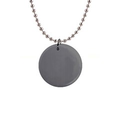 Battleship Grey - 1  Button Necklace by FashionLane