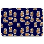 Little Fox - Navy - by LaRenard Large Doormat  30 x20  Door Mat