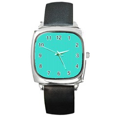 Turquoise - Square Metal Watch