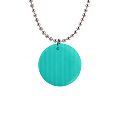 Turquoise - 1  Button Necklace