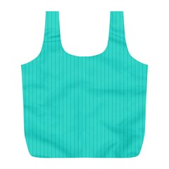 Turquoise - Full Print Recycle Bag (L)