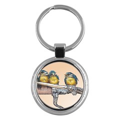 Biker Chicks - Colourglide - By Larenard Key Chain (round)