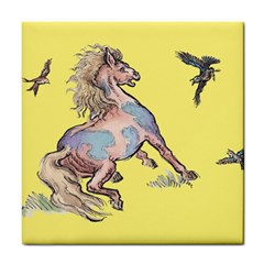 Unexpected Guests - By Larenard Tile Coaster by LaRenard