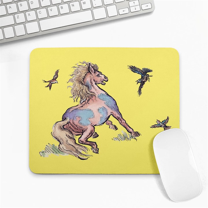 Unexpected guests - by LaRenard Large Mousepads