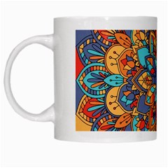 Mandala Pattern 5 White Mugs by designsbymallika